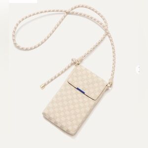 NEW In Package Rothy’s Phone Crossbody in White Sand